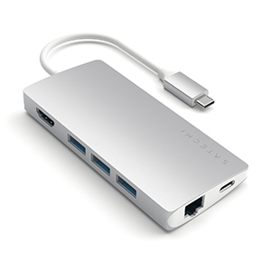 Compra Adaptador Satechi ST-TCMA2S USB-C 8 en 1 Plata
