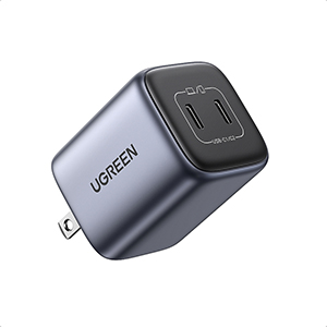 Compra Cargador Ugreen 90572 de Pared, 2 USB-C 45W 25W+20W