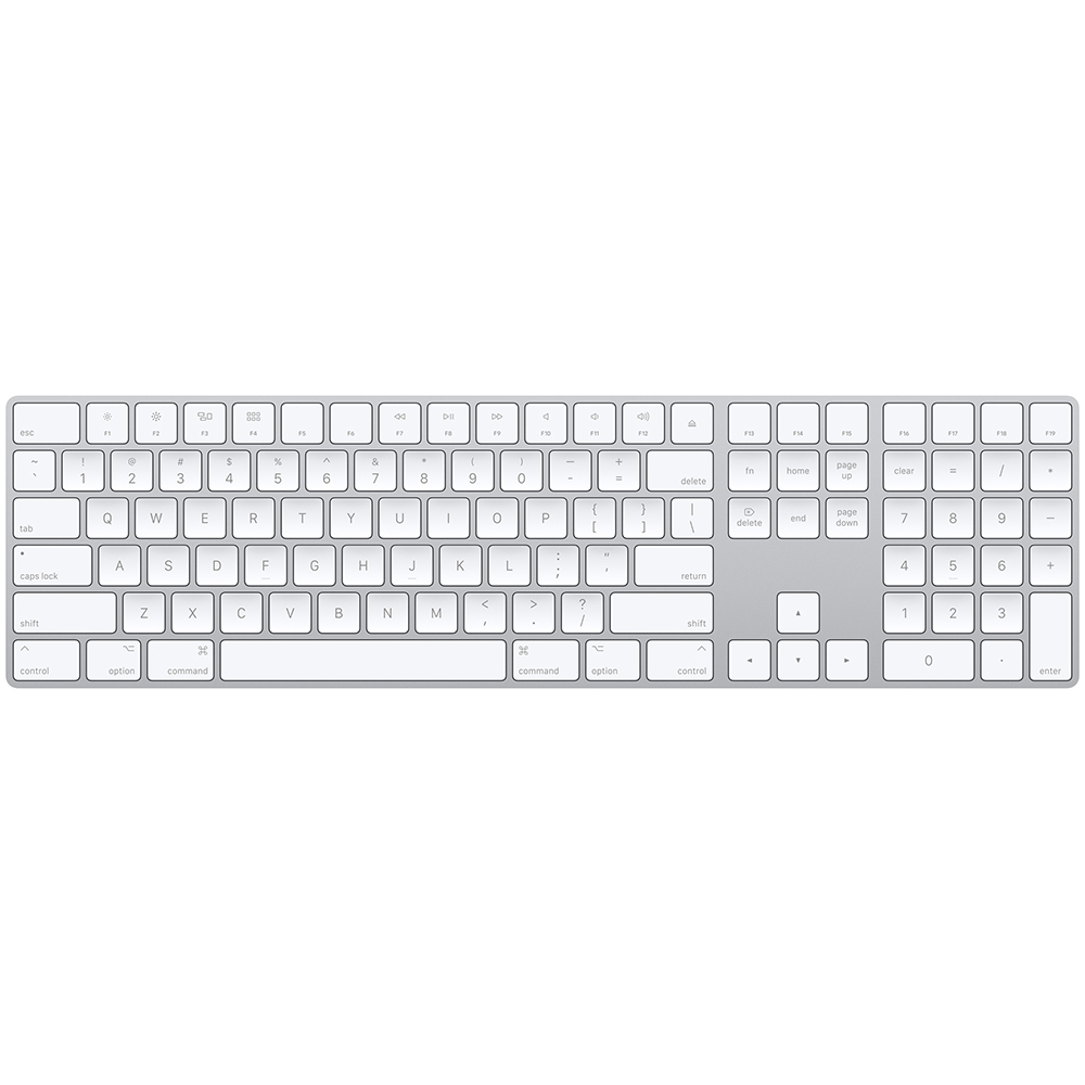 magic keyboard apple mxcj3ll/a con teclado numerico ingles plata      